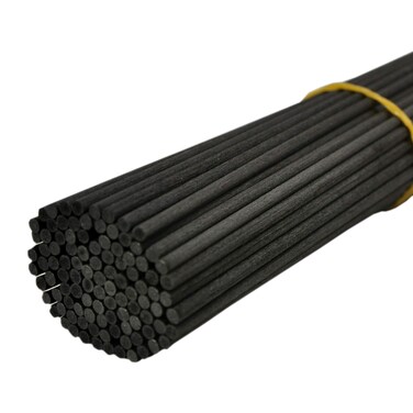 100 Pieces Fiber Reed Diffuser Replacement Refill Sticks (11" x 3mm, Black)