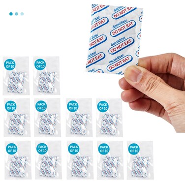 110 Packs 200CC Food Grade Oxygen Absorbers (10 Packs in Individual Vacuum Bag, 11x Packs of 10) Oxygen Absorbers for Food Storage, Oxygen Packet for Long Term Food Freshness (200CC(110-Pack))