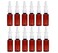 12Pcs Brown Empty Plastic Nasal Spray Bottle Fine Mist Sprayer Container for Saline Colloidal Silver Aromatherapy Perfume Essential Oils (30ML)