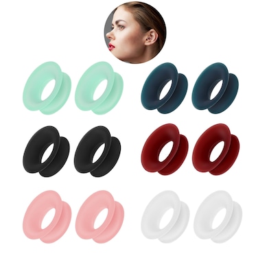 12PCS Earplugs Mute Style Pack, Mute Style Pack for Earplugs, 5 dB Noise Reduction Silicone Ear Plugs, Quiet Ear Plugs Accessories, Mute Insert Style Pack Earplugs for Home Office Library