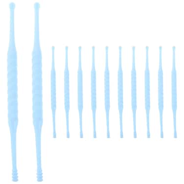 12pcs Wax Remover Ear Cleaning Tool Ear Cleaner Spiral Ear Cleaner Pick Cleaning Tools Ear Wax Pick Earbuds for Ear Cleaning Stick Ear Scoop Scraper Cleaning Kit Care Child, 9X0.4X0.4CM