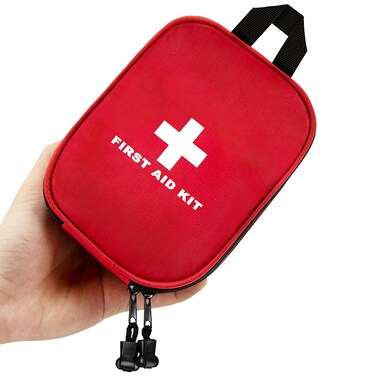 130 Pieces First Aid Kit All Purpose Compact Emergency First Aid Kit Use for Minor Cuts and Scrapes Ideal for Home Car Work Travel Camping Outdoor