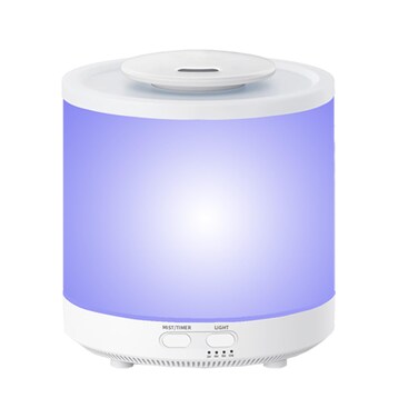 1600 ML Large Essential Oil Diffuser Aromatherapy Humidifier for Large Room Home 35 Hour Run Huge Coverage Area 1.6 Liter Extra Large Capacity Huge Diffuser Yellow/White Wood Grain