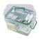 1-Pack Clear Storage Box Container, Family First Aid Box Medicine Box Organizer