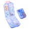 1Pack Travel Pill Organizer - 10 Compartments Pill Case, Compact and Portable Pill Box, Perfect for On-The-Go Storage, Pill Holder for Purse Blue