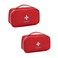 2 Pack First Aid Bag Empty Portable Medical Bag Mini Emergency Survival Storage Bag for Camping Hiking Home Travel Red