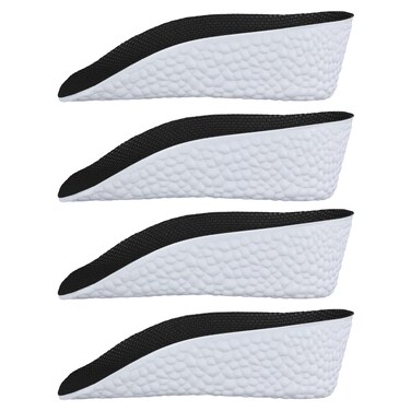 2 Pairs Orthopedic High Pads, 1.38 Inch Orthopedic Height Increase Insoles Arch Support Insoles High Pads Orthopedic High Heel Pads for Men Women(Black)