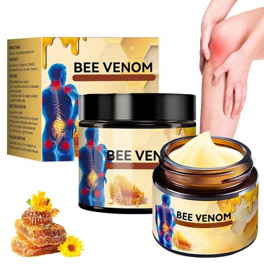 2 PCS Bee Venom Cream, Bee Venom Advanced Joint and Bone Cream, Bee Venom Joint Gel, New Bee Venom Professional Cream, Bee Venom Joint Relief Cream for Back, Knee, Hands, Neck, Feet