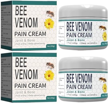 2 PCS Bee Venom Joint Relief Moisture, New Bee Venom Cream, Provides for Back,Neck,Hands,Feet Joints Etc