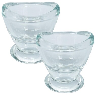 2 Pcs Glass Eye Wash Cups Eye Wash Cleaner for Eye Rinse,Portable Eye Care Tools