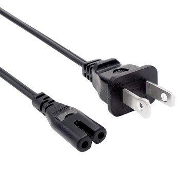 2 Prong Power Cord Replacement for Philips Respironics CPAP BIPAP 1005894 1038928 Machine,Stereo Mini HI-FI FW-C550 FW316C Power Cord 8ft AC Cable