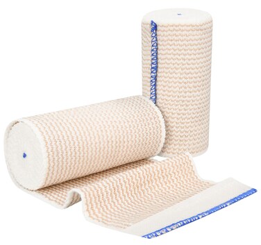 2/6/12 Pack 4" Premium Elastic Bandage Wrap, Reusable Hook and Loop Compression Wrap Bandage for Knees, Ankles, Wrists, Legs, Body(2 Pack 4" Bandage)