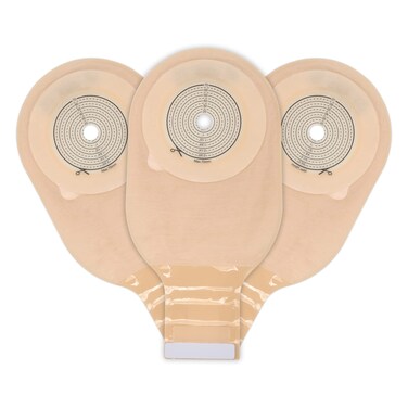 20 pcs Colostomy Bags, Rainlotus Ostomy Bag one-Piece ostomy Supplies, 20mm-70mm Cut-to-Fit Drainable Pouches with Velcro Closure for Ileostomy Stoma Care