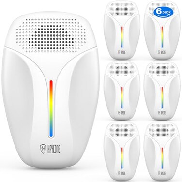 2024 Upgraded Version Ultrasonic Pest &amp; Insect Repeller, Ultrasonic Repellent for Roach, Rodent, Mouse, Bugs, Mosquito, Mice, Spider, Ant,Electronic Plug in Pest Control,3 Mode Switching,6 Packs