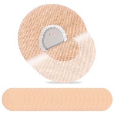 20Pack Adhesive Patches for G7, Premium Waterproof Flexible &amp; Breathable Full Covers for CGM Dexcom G7,Latex-Free Overlay Patch for G7 Sensor Long Stay Hypoallergenic Medical Glue No Hole (Tan)