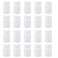20pcs Empty Bottle Portable Plastic Medicine Holder Container Case for 50ml (White)