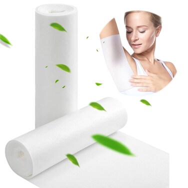 25 Feet Skinfold Dry Sheet, 2 Rolls Soft Absorbent Pads with Silver Ions, Disposable Incontinence Pads Non Chafing for Women Men Elderly Adult Skin Management