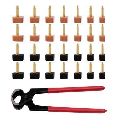 28 Pairs High Heel Tips Replacement Kit U Shaped Heel Cap Cover Shoe Replacement High Heel Caps Protectors Heels Tips Replacement Dowels for High Heel Shoes 7.87 Inch High Heel Remove Pliers