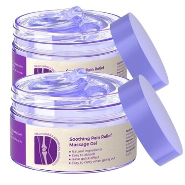 2PCS Joint Purple Gel, Purple Relief Soothing Massage Cream,Joint Activities Throughout The Body, Soothes Knees, Lumbar, Neck, Hands, and Feet