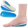 3 Layers Adjustable Orthopedic Heel Wedge Lift for Leg Length Discrepancies, Height Increase Insoles for Achilles Tendonitis, Heel Pain, Heel Cushion Cups for Heel Spur, Men and Women (Small, Beige)