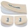 3 Layers Adjustable Supination &amp; Over-Pronation Corrective Shoe Inserts, Medial &amp; Lateral Heel Wedge Insoles for Foot Alignment, Knee Pain, Bow Legs, Osteoarthritis (Beige - Small)