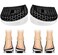 3 Layers Adjustable Supination Overpronation Insoles, Anti-Slip Medial Lateral Heel Wedge Insoles for Foot Alignment, Knee Pain, Bow Legs, Osteoarthritis (Black, L: W 8-12/ M 7.5-14)