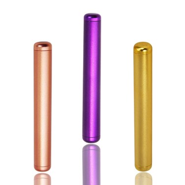3 Pack Metal Storage Container, Storage Tube Holder, Metal Tube Container Travel Storage Box Fit in Pocket Purse Lightweight Portable for Travel