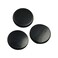 3 pcs Authentic Shungite Stickers Polished 40 mm / 1.57" Genuine Healing Energy Stone Protection Plate for Cell Phone Case Tablet Laptop Computer Noble Gemstone Protector Crystal
