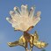 3.7" Crystal Tree for Positive Energy- Natural Clear Quartz Crystal Cluster Mineral Crystal Flowers Desk Decorations Crystals and Healing Stones Home Decor(Crystal Quartz Gold Stand)