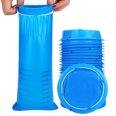 30 Pack Emesis Bags, Valchoose Barf Bags, Hospital Grade Nausea Bags Perfect for Motion, Car &amp; Aircraft Sickness and Pregnant Women, 1000ml