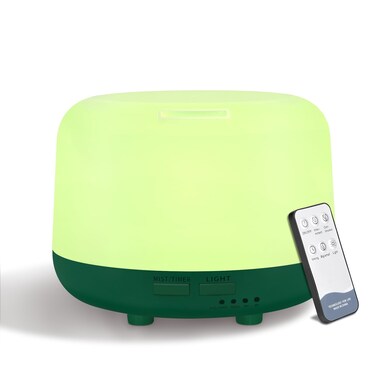 300ML Aromatherapy Diffuser for Home, Quiet Diffuser for Essential Oils with Remote Control, 7 LED Color Changing Light, Scent Cool Mist Air Humidifier