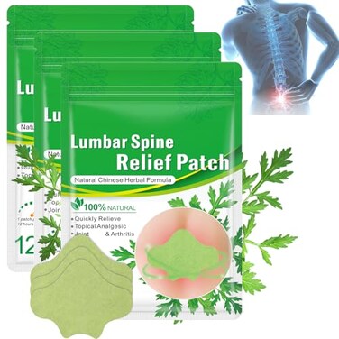 36PCS Natural Lumbar Patches, Warming Herbal Patches for Knee Joint Neck y Lumbar