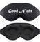 3D Sleep Mask - Eye Mask for Sleeping with 100% Blackout Design, Funny Sleep Mask 3D Sleeping Mask for Women Men (Good Night)