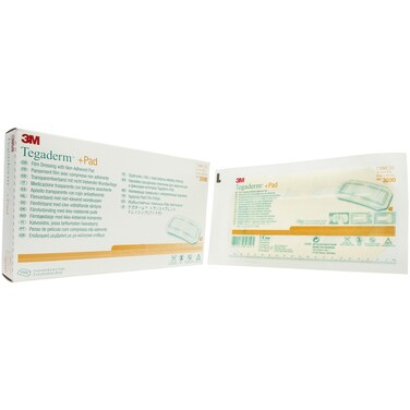 3M Tegaderm Dressing W/Non-Adhesive Absorbent Pad 3.5"X8" - Box of 25 - Model 3590