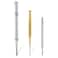 3Pcs Massage Tools Acupuncture Stainless Steel Acupressure Bar Facial Reflexology Manual Acupuncture Pen Retractable Acupuncture Pen Double Headed Massage Tool for Full Body Pain Relief
