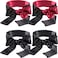 4 Pack Sleeping Mask Satin Eye Mask 150 cm, Adjustable Satin Blindfold Soft Eye Covers(Black Rose Red and Black)