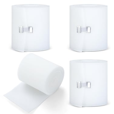 4 Pcs Lymphedema Wraps for Legs Cast Padding Bandage Medical Non Adhesive Foam Dressing Roll Lymphedema Padding Under Foam Bandages for Compression Distribution Edema Sports