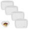 4 Pieces Pill Organizer Reusable Pocket Pill Case Portable Open Pill Pouch Silicone Small Pill Box Pill Container Pill Holder Pill Bags Organizing Medication, Vitamins, and Tablets for Travel (White)
