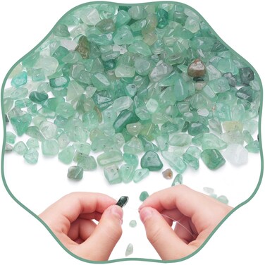 400pcs Natural Chip Stone Beads 5-8mm Multicolor Fluorite Healing Crystals, Irregular Gemstones with Hole Drilled, Loose Rocks Beads for DIY Jewelry Making, Bracelets, Necklaces, Earrings &amp; Art Crafts
