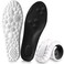 4D Cloud Insoles for Men and Women, Arch Support Insoles, Memory Foam Insoles, Shock Absorption and Cushioning Sports Shoe Insoles for Foot &amp; Joint Support (X Men 9-10.5   Women 10-11.5 Black)