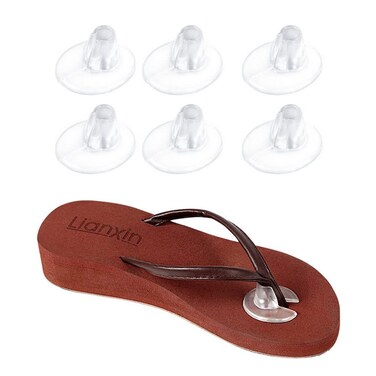 5 Pairs Anti-Slip Silicone Thong Sandal Toe Guards Cushions Sandal Flip-Flop Toe Protectors Selft Adhesive Toe Pad Clear