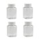 5 Pcs 80ml Empty Plastic Pill Bottles Clear Pill Dispenser Containers Solid Powder Storage Vials Square Liquid Sample Bottle for Crafts