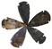5 Pieces Fancy Jasper Arrowhead, Crystal and Healing Stone Flint Rock Arrow Head - 2" to 3" Arrowheads for DIY Project Craft Point Jewelry Making