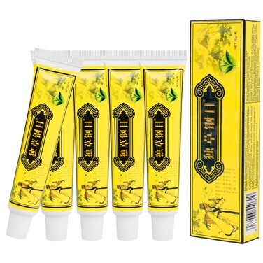 5Pcs Chinese Herbal Eczema Psoriasis Creams Dermatitis and Eczema Pruritus Psoriasis Ointment