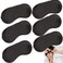 6 Pack Blindfold Eye Mask Cover Sleep Mask for Party Games Travel Sleep Team Build Party Supply with Adjustable Strap for Women Men Kids, Black