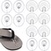 6 Pairs Silicone Sandal Toe Protectors Forefoot Padding Inserts for Slipper Protectors Toe Posts Protectors for Women