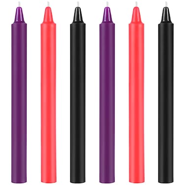 6 Pcs Low Temperature Candles Low Heat Romantic Candles Wax for Couples Lovers, Home Decoration