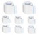 6 Rolls Paper Medical Tape 2" x 10yd, Hypoallergenic White Surgical Tape for Sensitive Skin, 3m Micropore Tape,Wound First Aid Tape,Gentle Adhesion for Wound Care,Tubing, Breathable