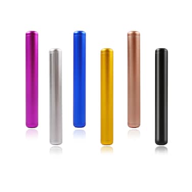 6Pack Aluminum Alloy Container,4.33 x 0.55 x 0.55 Inches Metal Waterproof Storage,Pocket Holder Case for Traveling