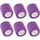 6-Pack Self Adhesive Bandage Wrap 2Inch x 5 Yards, Elastic Athletic Tape, Tattoo Grip Tape, Non Woven Medical Tape for First Aid, Sports, Wrist, Ankle, Vet Wrap for Pets (Purple)